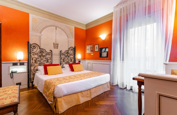 Deluxe double room with terrace  Art Hotel Commercianti болонье