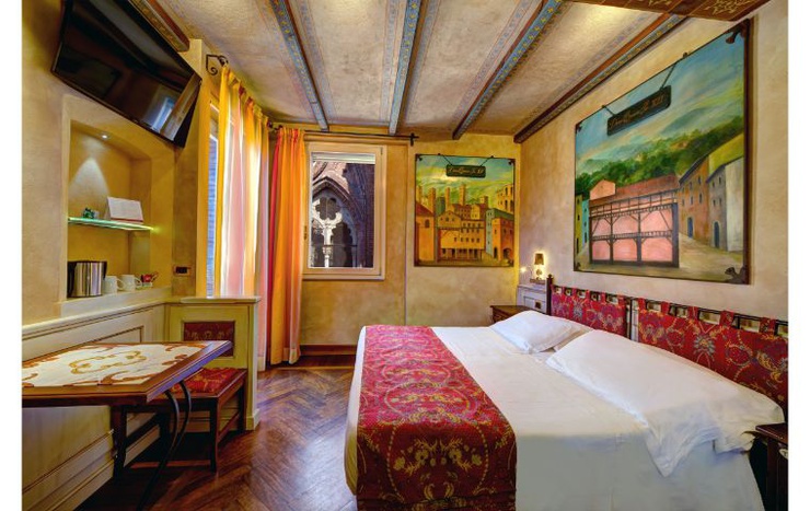 Deluxe double room with terrace art hotel commercianti болонье Deluxe double room with terrace art hotel commercianti болонье